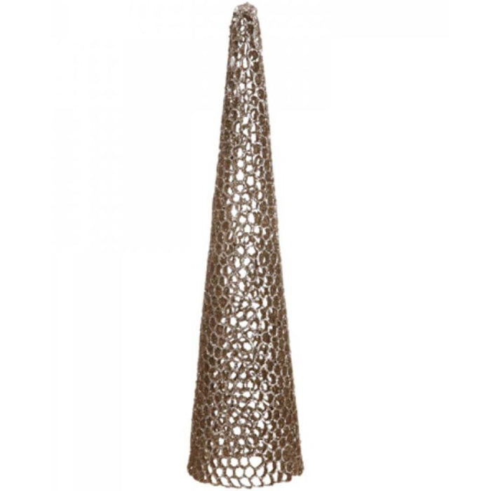 Glittered Cone Topiary 