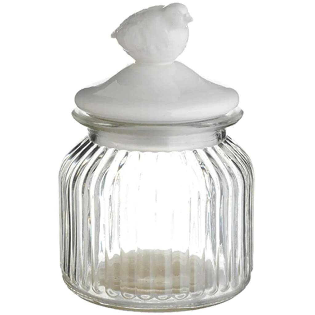 Bird Glass Jar 