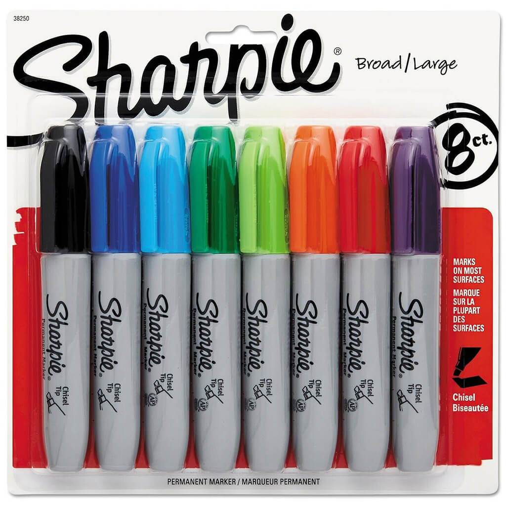 Markers 8-Color Chisel Tip Set