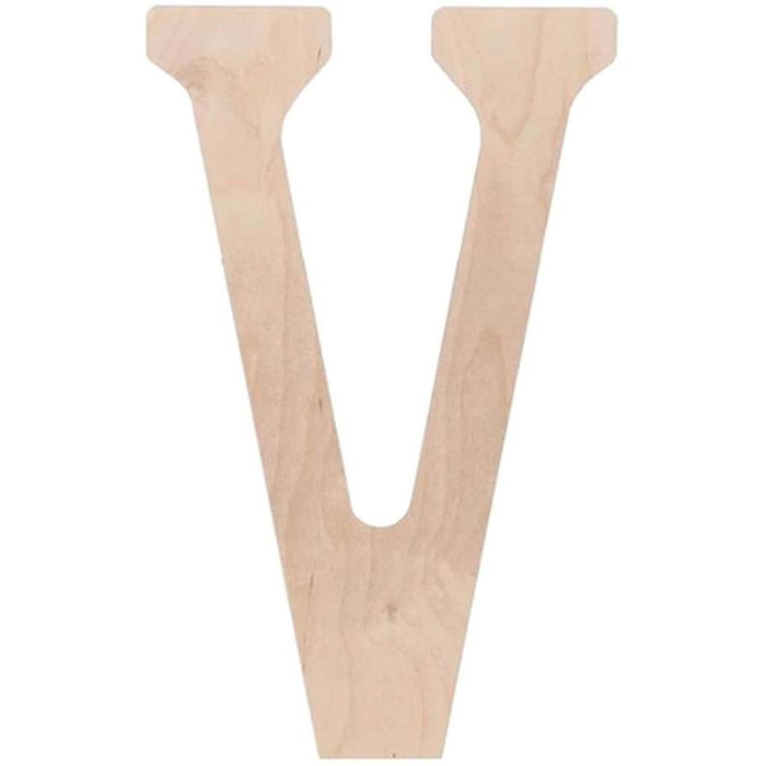 Wood Letter V 18in