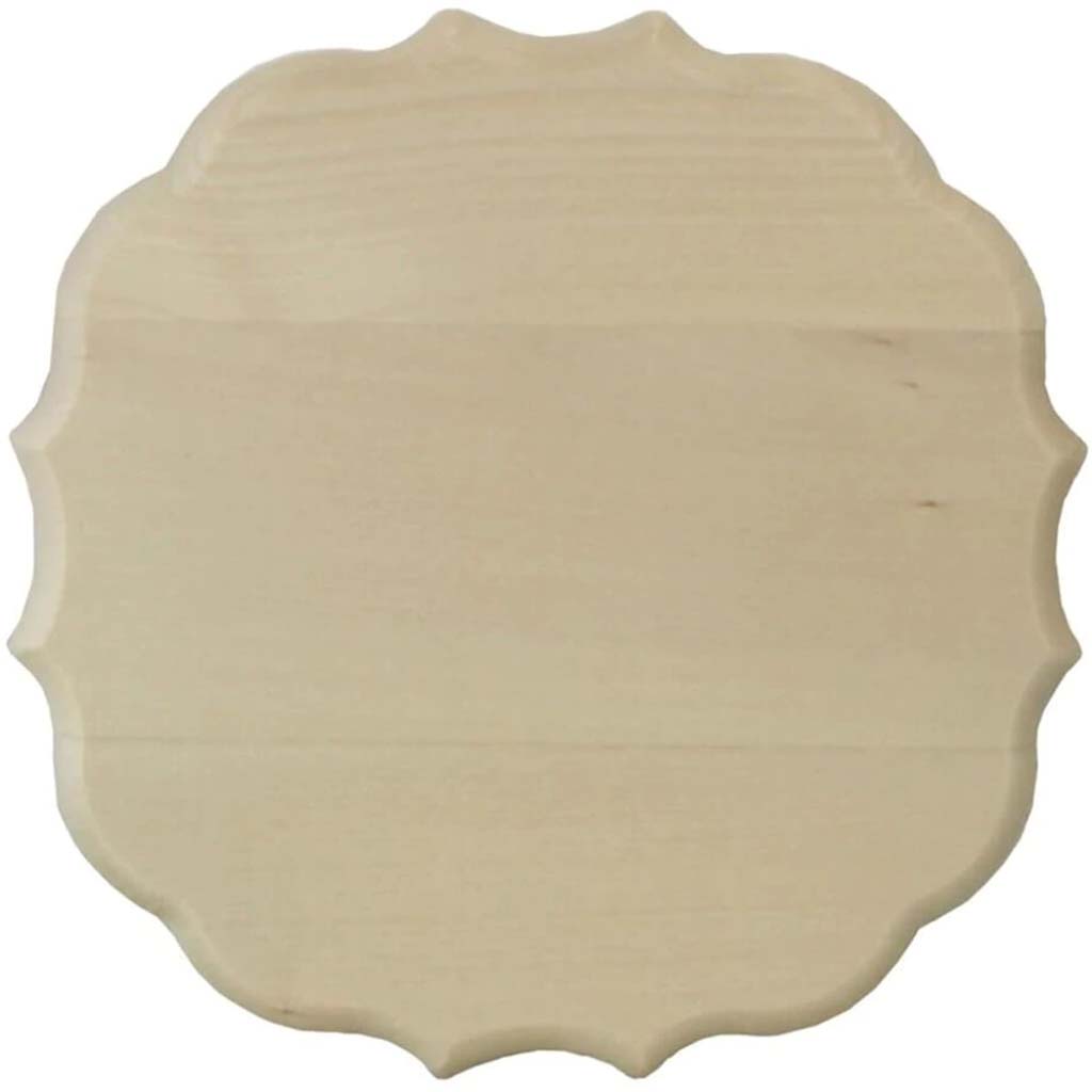 Basswood Medallion Plaque 11in x 11in x .75in 