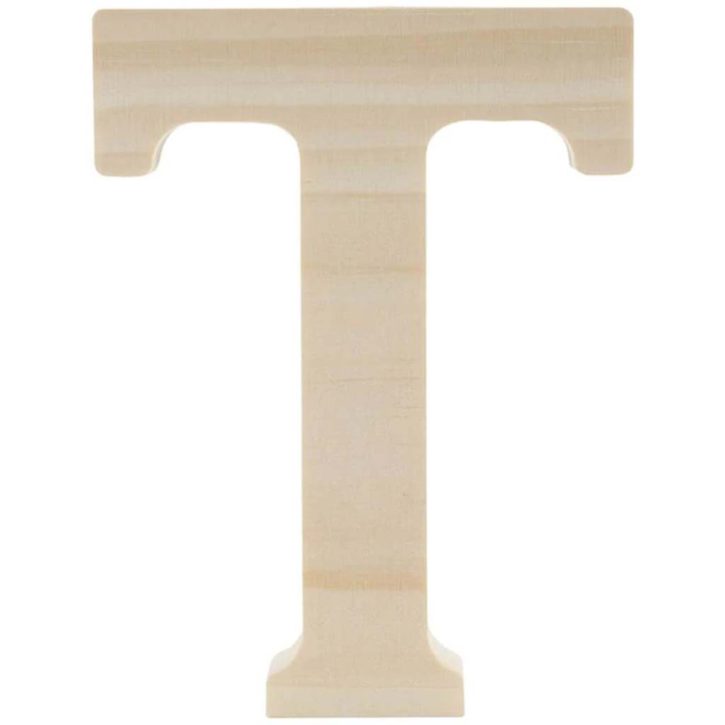 Wood Letter T 5in