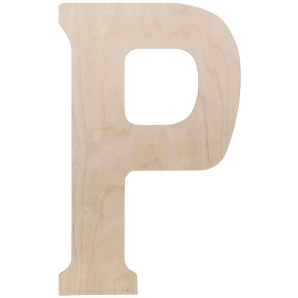 Wood Letter P 18in