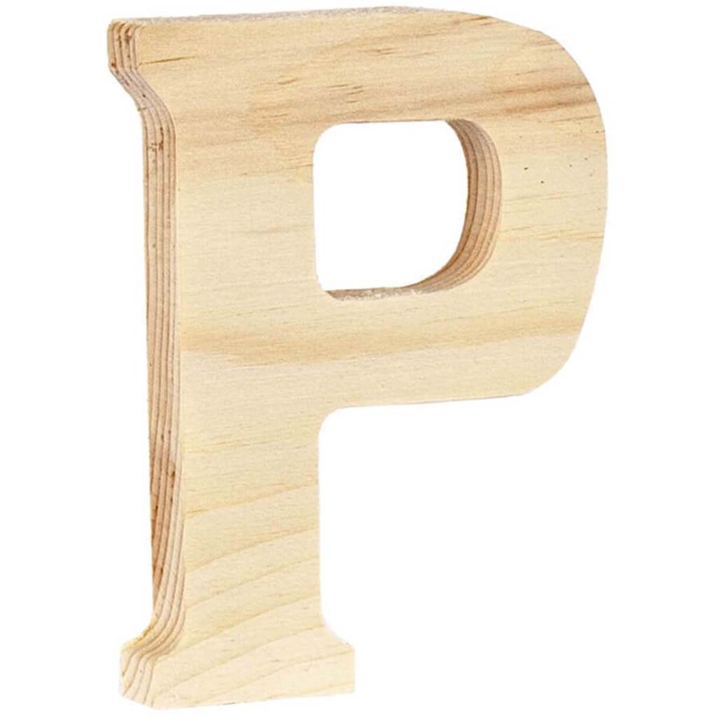 Wood Letter P 5in