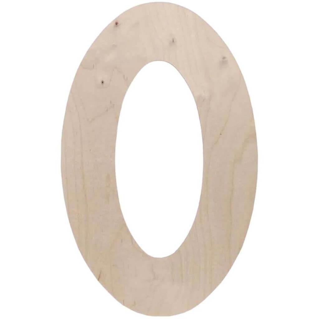 Wood Letter O 18in