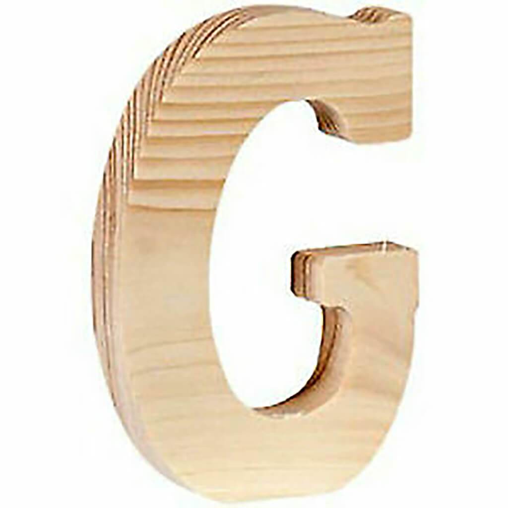 Wood Letter G 5in