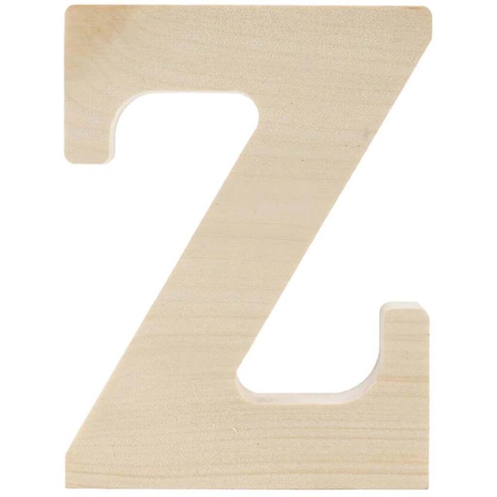 Wood Letter Z 5in