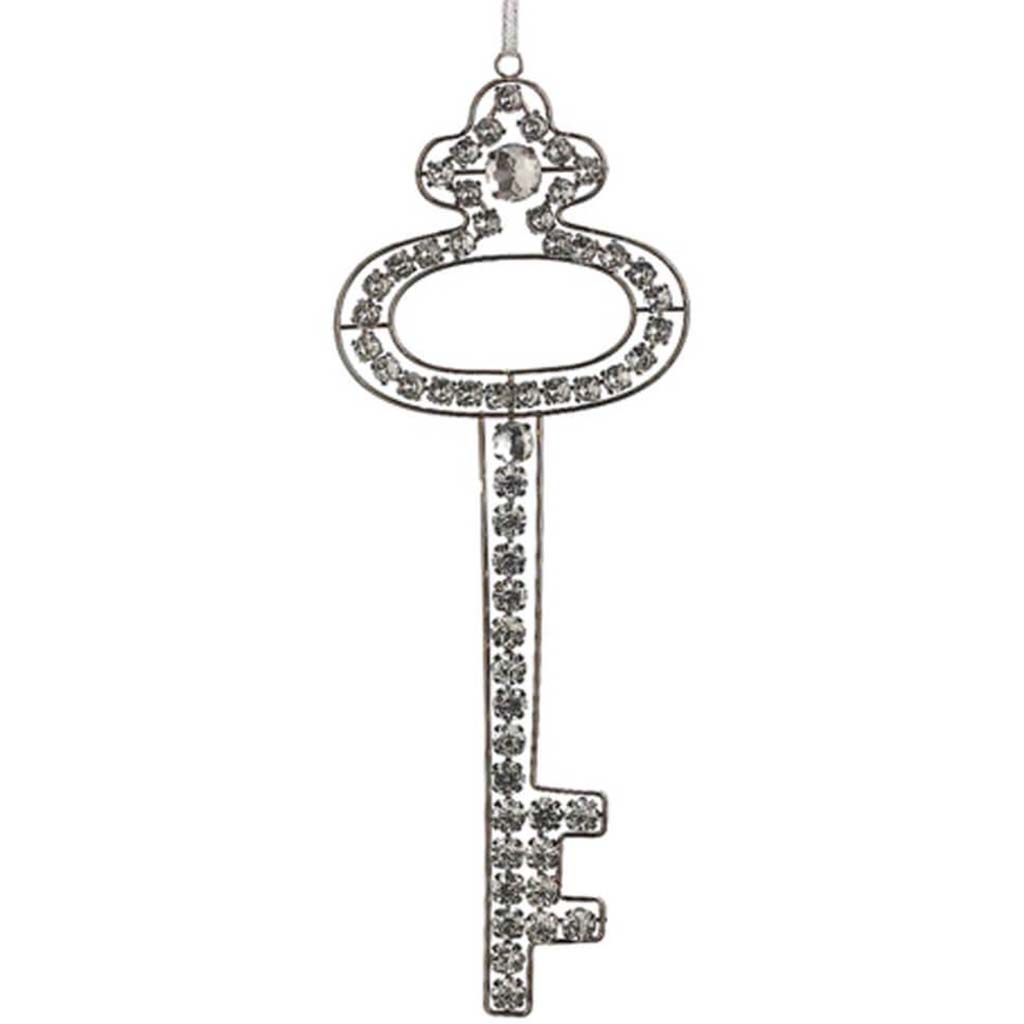 Rhinestone Key Ornament 