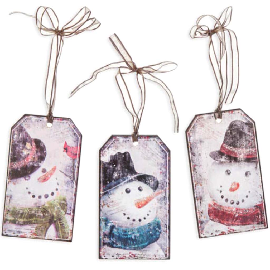 Snowman Wood Wall Hanging Decor 