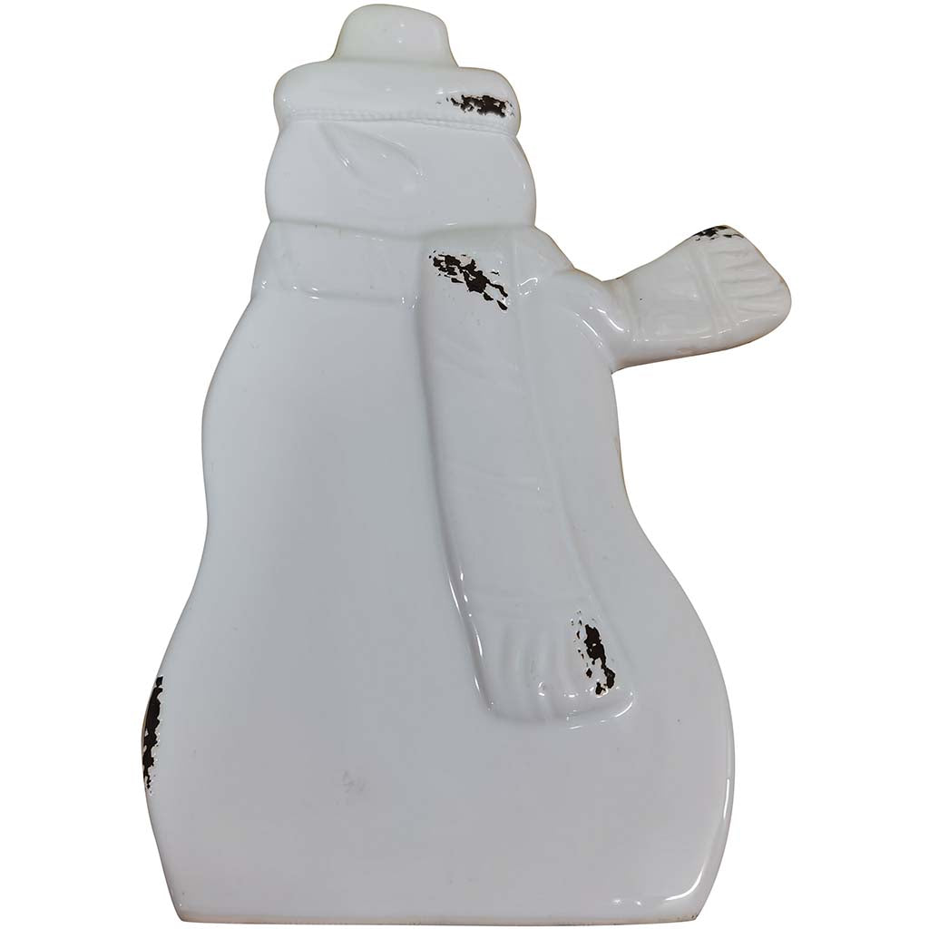 Tabledecor White Ceramic Snowman