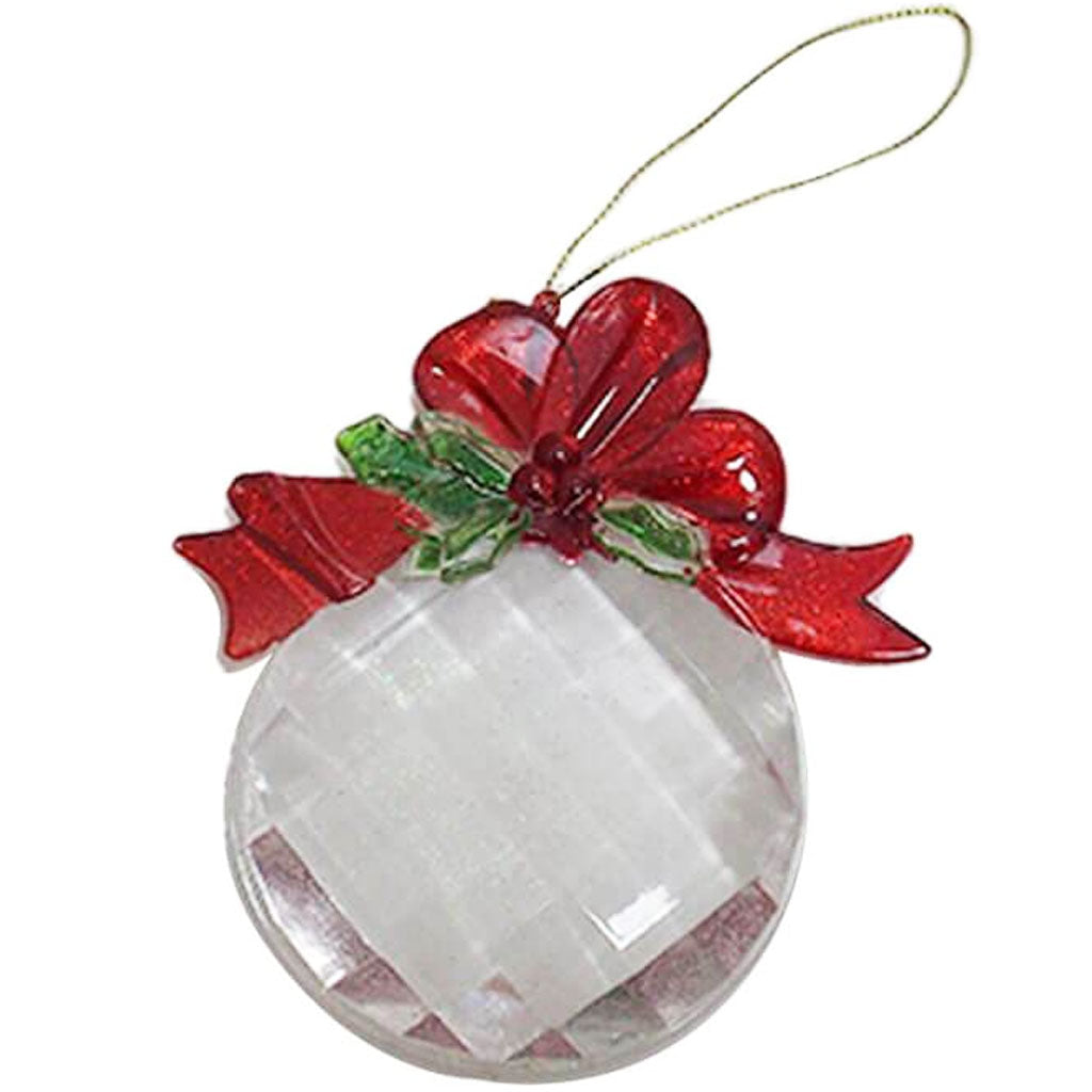 Acylic Ball Onion Ornament 2 Assortment 5.12in