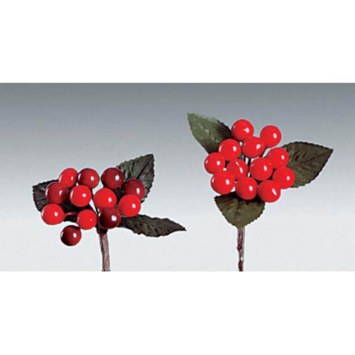 Berry Cluster Pick Mix Red & Burgundy 4-1/2 inches 