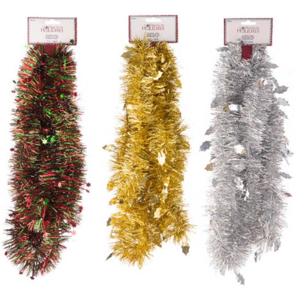 Christmas Tinsel Garland 12 feet 