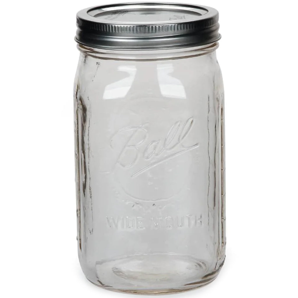 BALL MASON JAR W/WIDE MOUTH/LID 32OZ 