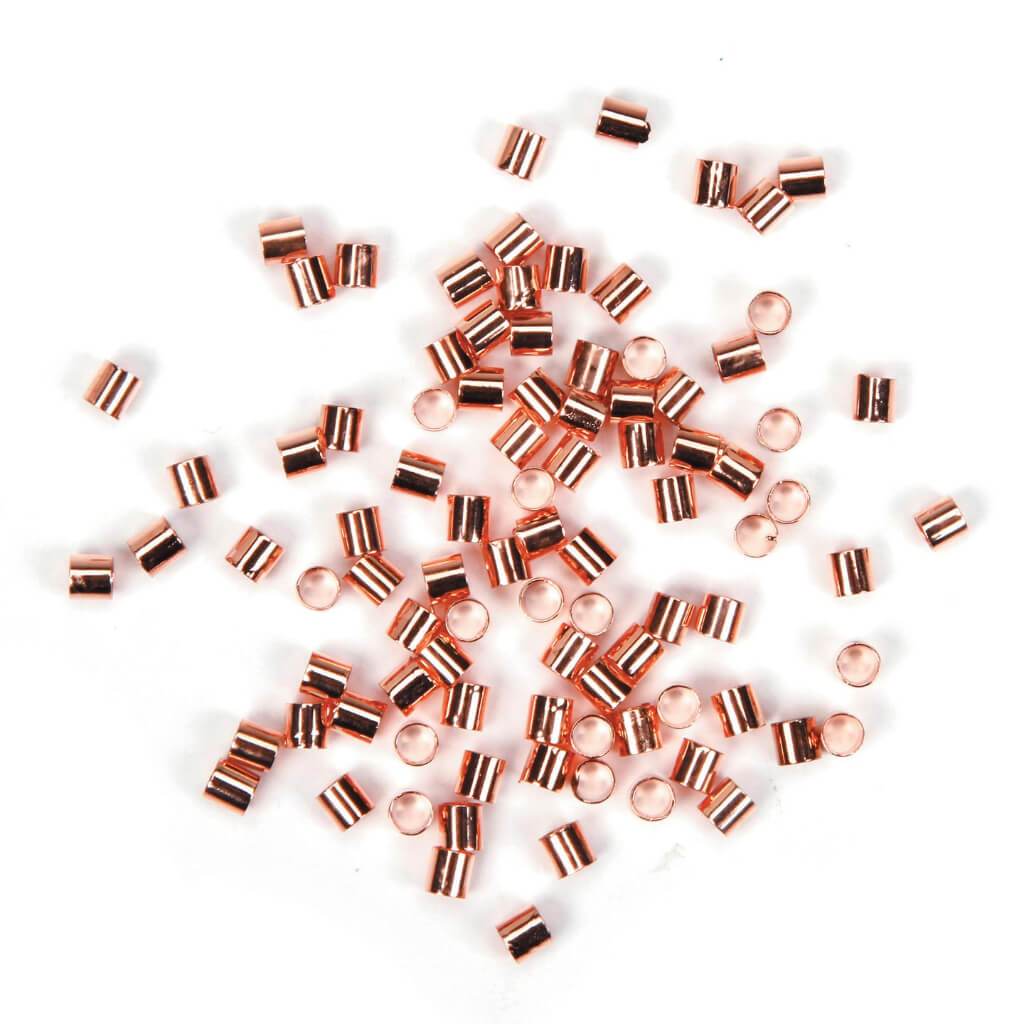 CRIMP TUBES ROSE GOLD 108P 2MM 