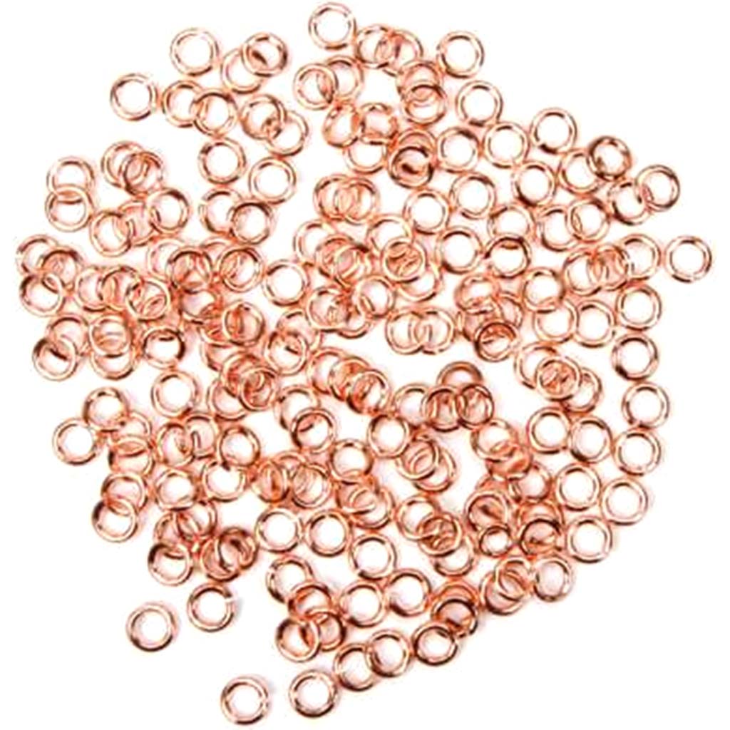 Jump Rings 18 Gauge Rose Gold 5mm 80 pieces 