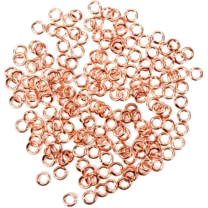 Jump Rings 18 Gauge Rose Gold 5mm 80 pieces 