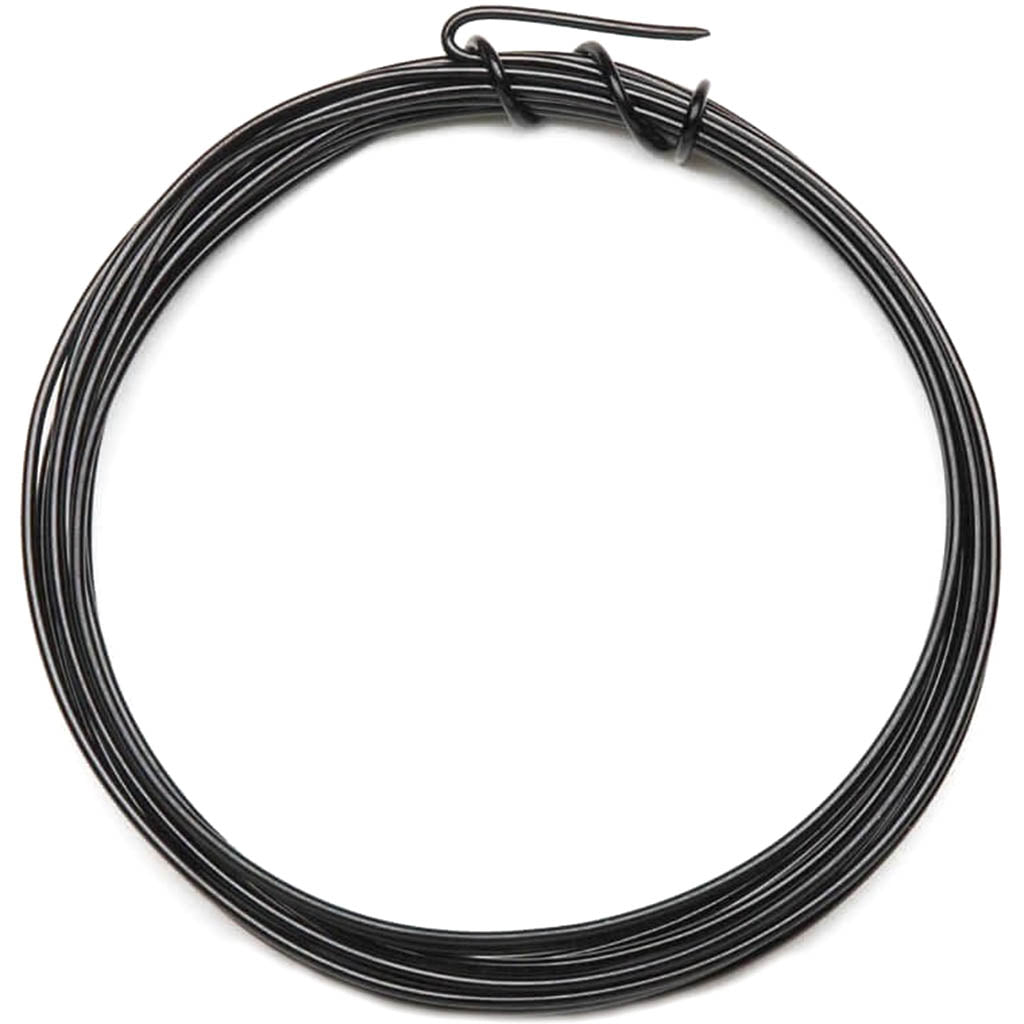 ALUMINUM JEWELRY WIRE BLACK 16GAUGE 3YD 