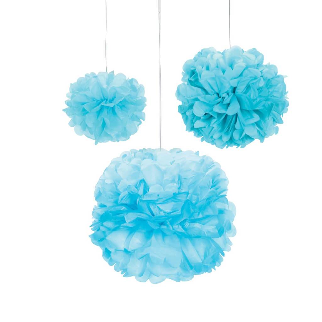 TISSUE PAPER POM POM KIT TURQUOIS 