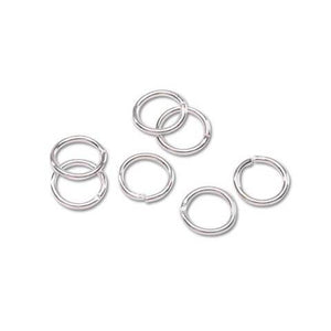 Jump Rings Bright Silver 7mm 36 pieces