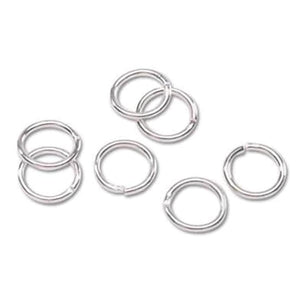 Jump Rings Bright Silver 7mm 36 pieces 