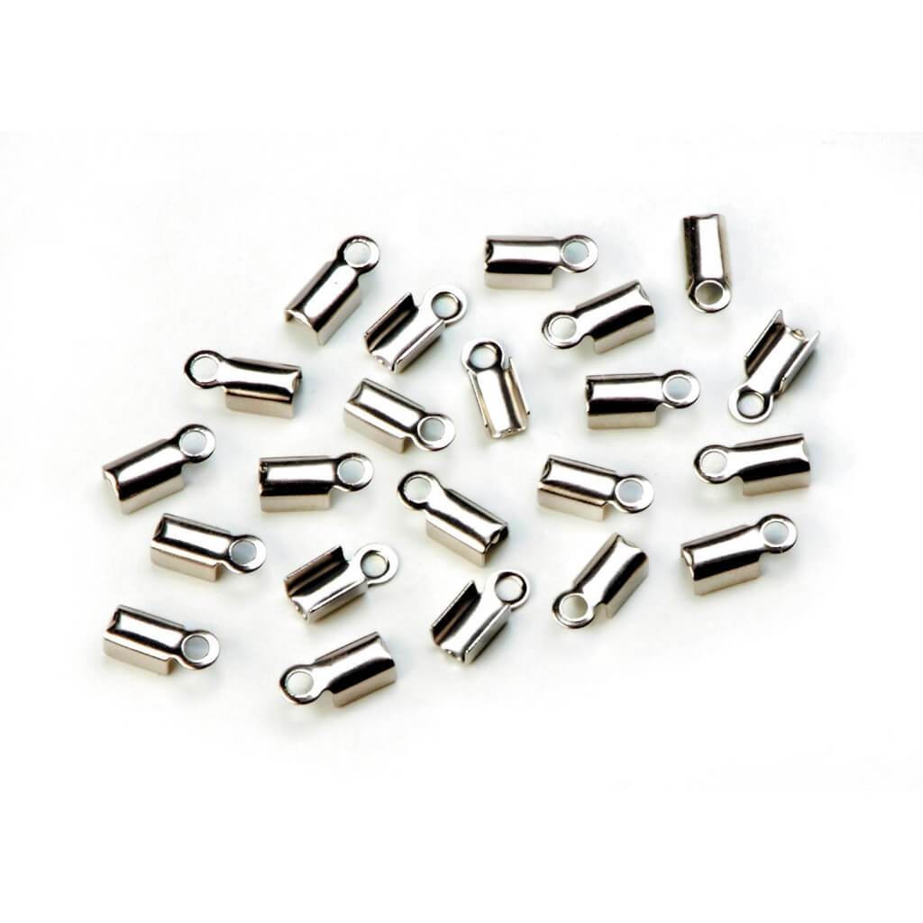 END CAPS RECTANGULAR SILVER 9MM 