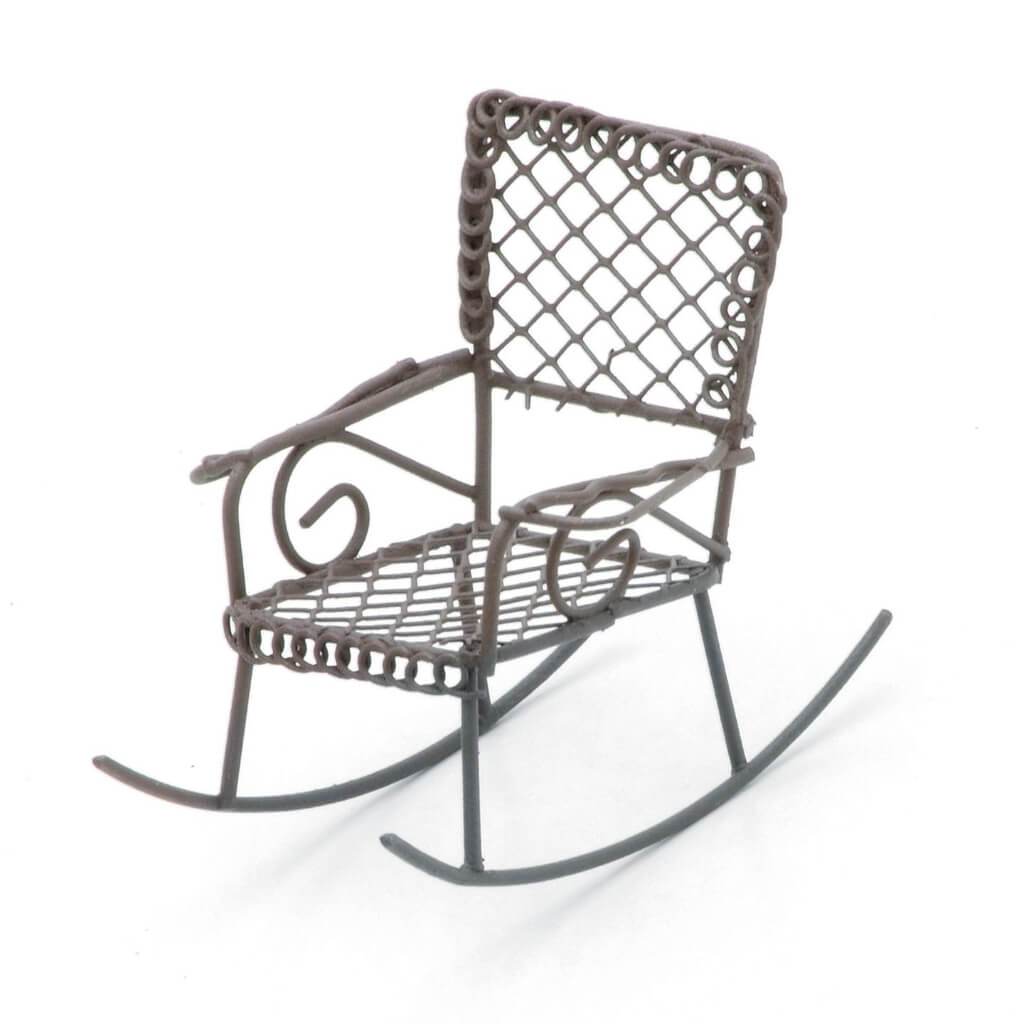 MINIATURE METAL ROCKING CHAIR 