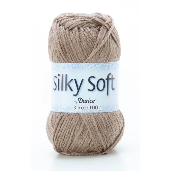YARN SILKY SOFT TAUPE 3.5OZ 