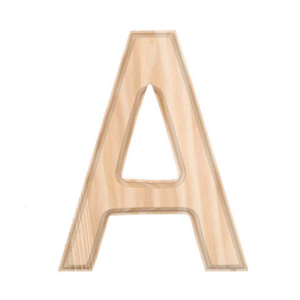 Beveled Wood Letter