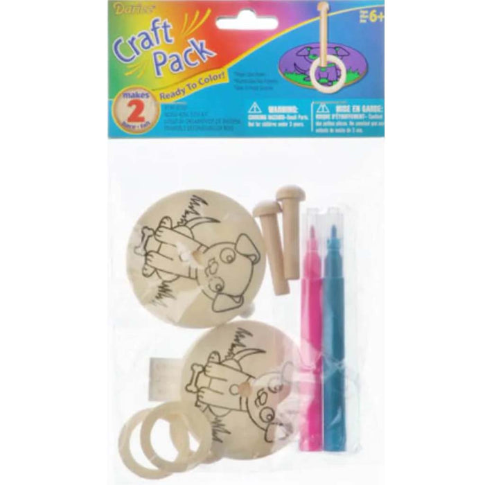 WOOD DOG & CAT RING TOSS KIT 