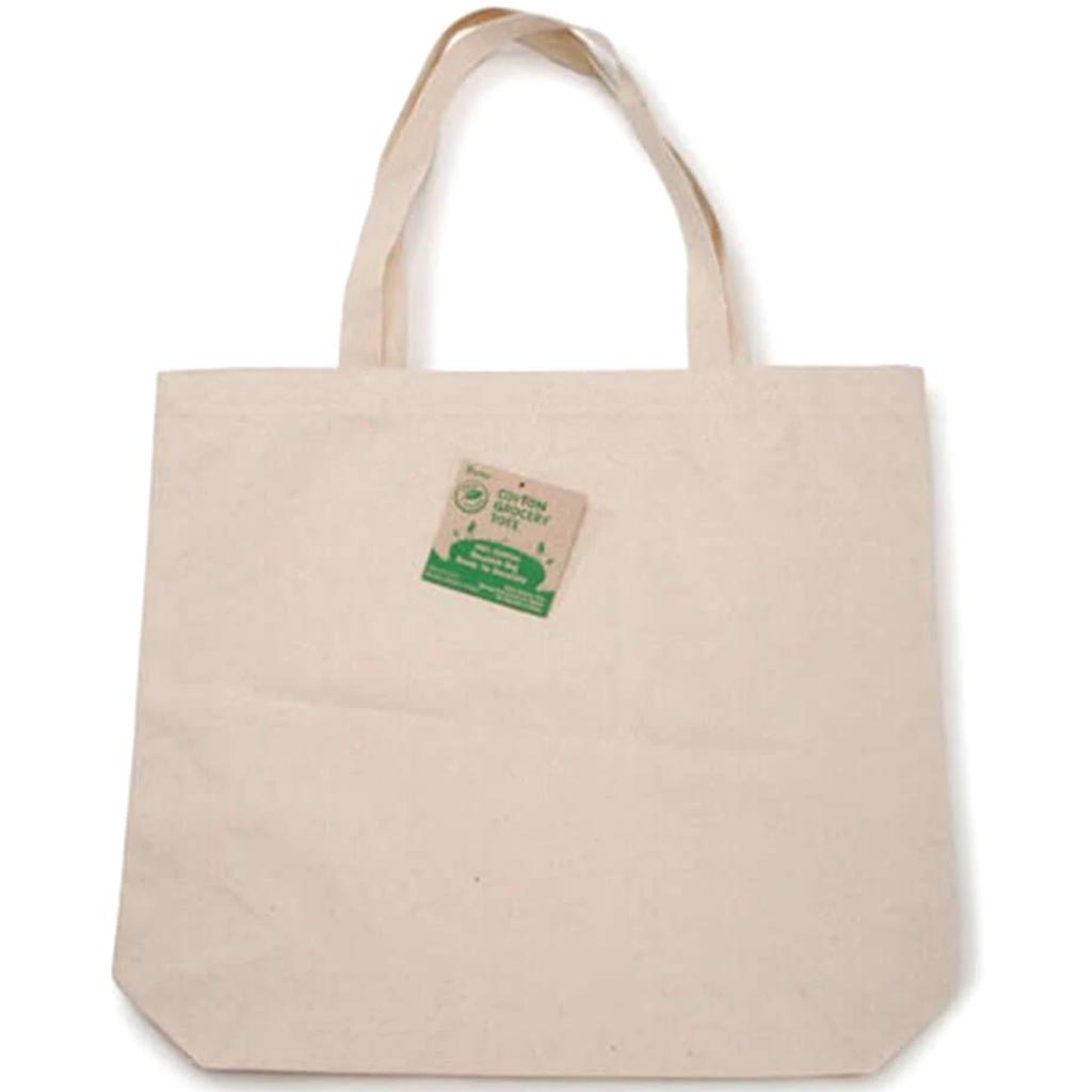 Eco Grocery Tote 100% Cotton 17.5 x 15.5 x 4 inches 