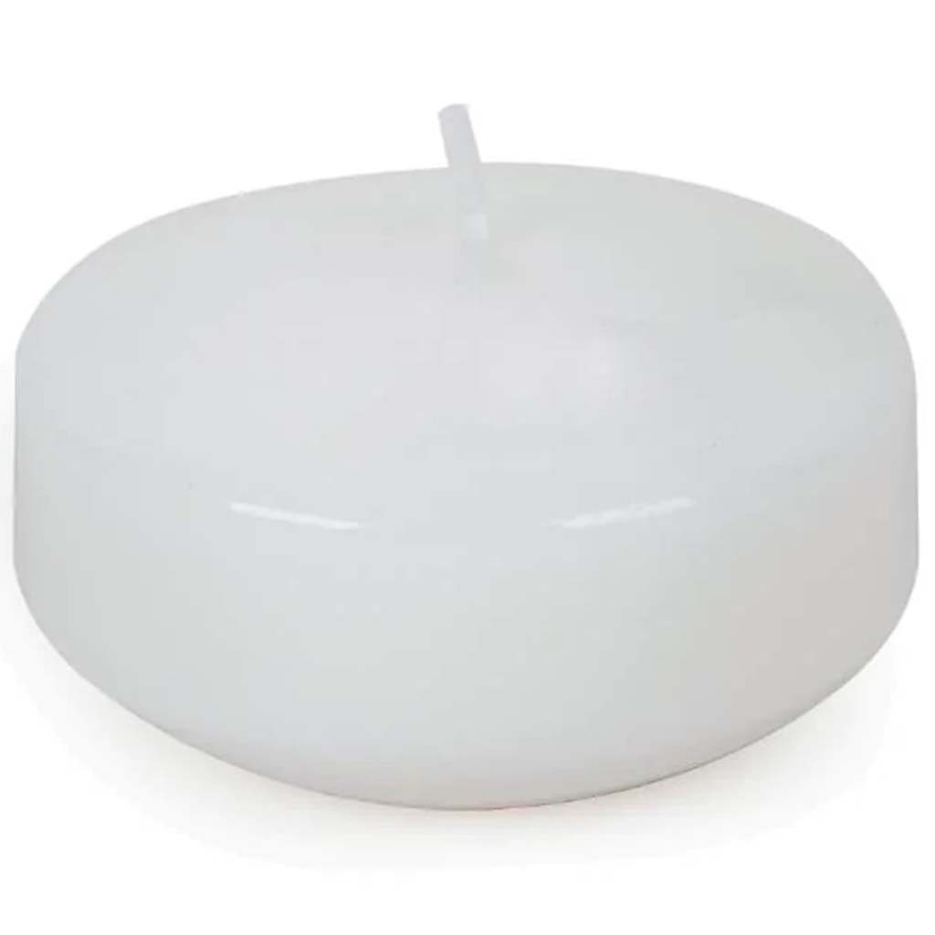 CANDLE FLOATING DISK WHITE 