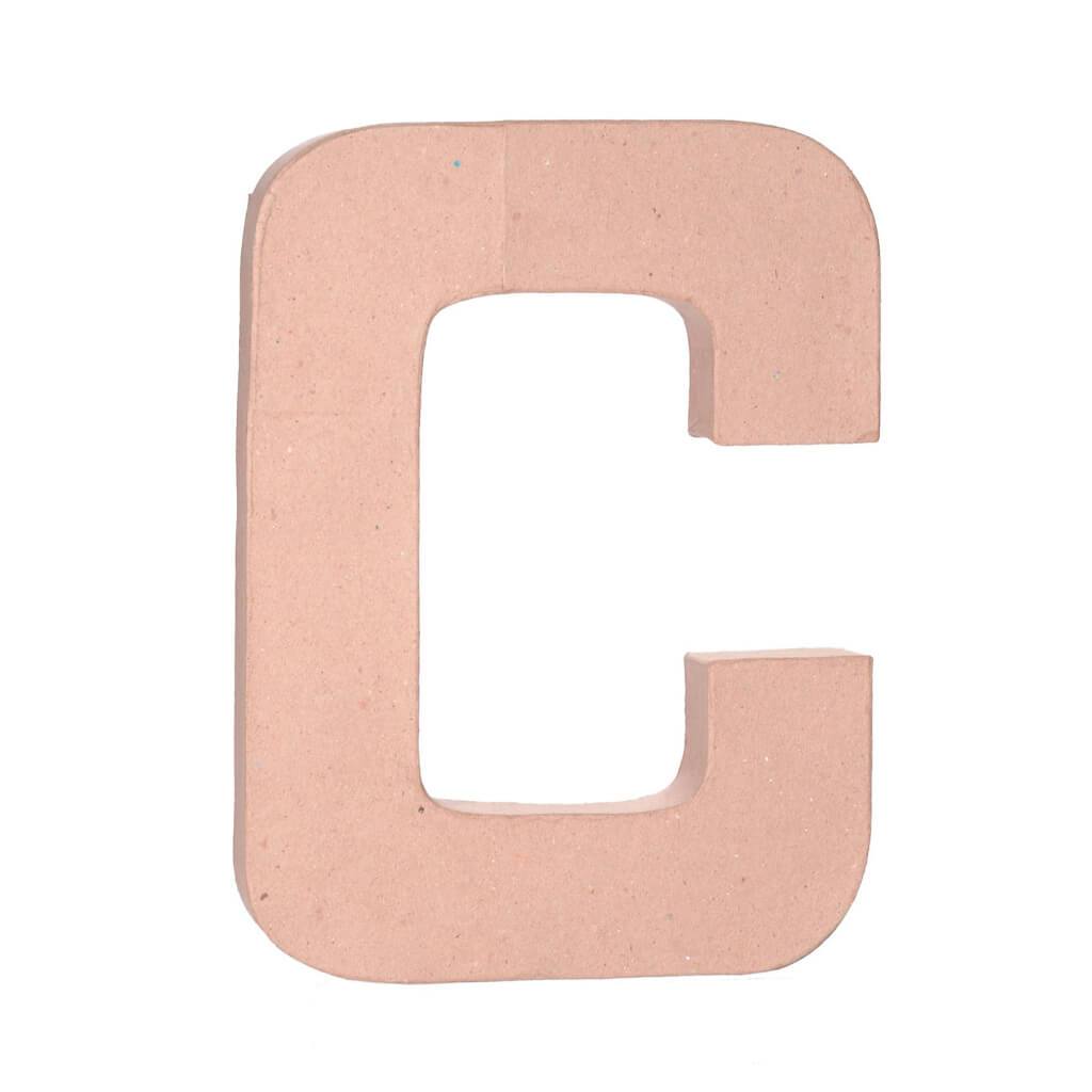 PAPER MACHE LETTER C 12X1.5IN 