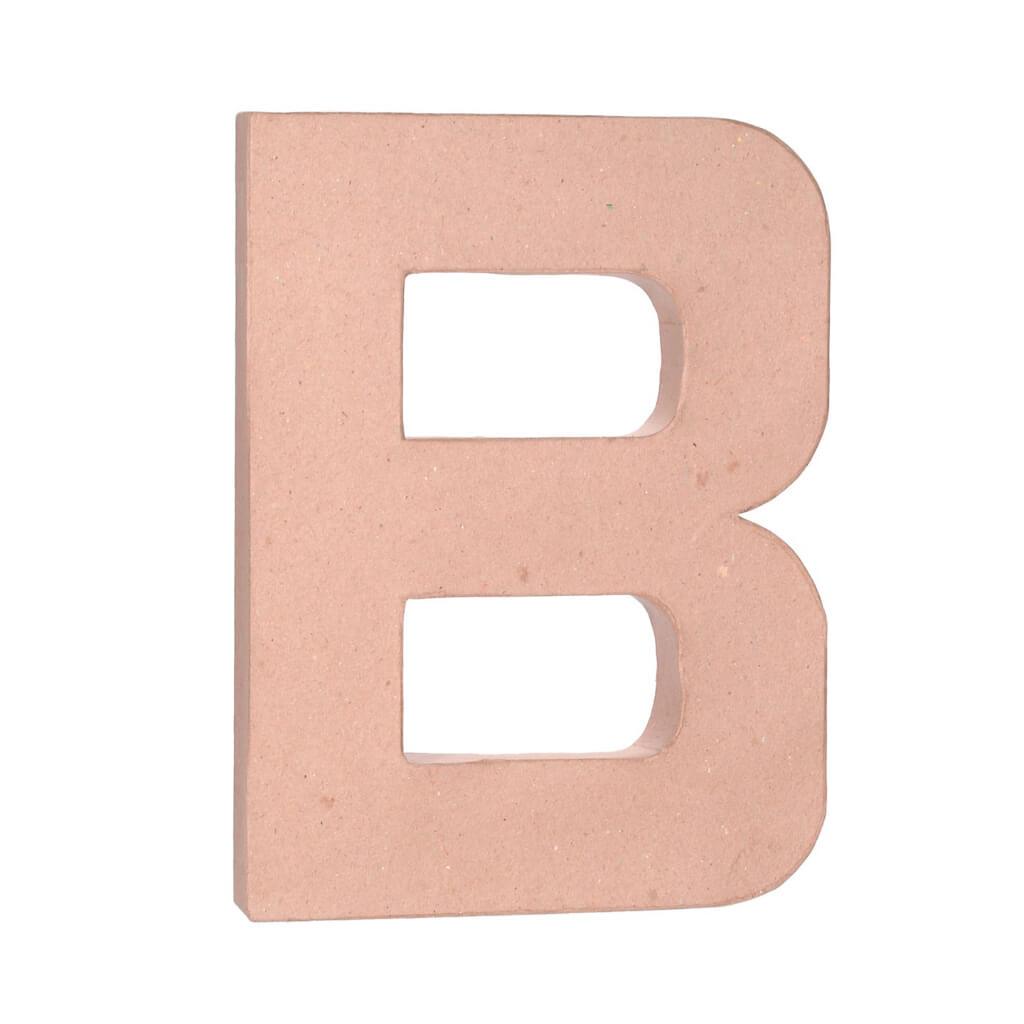 PAPER MACHE LETTER B 12X1.5IN 