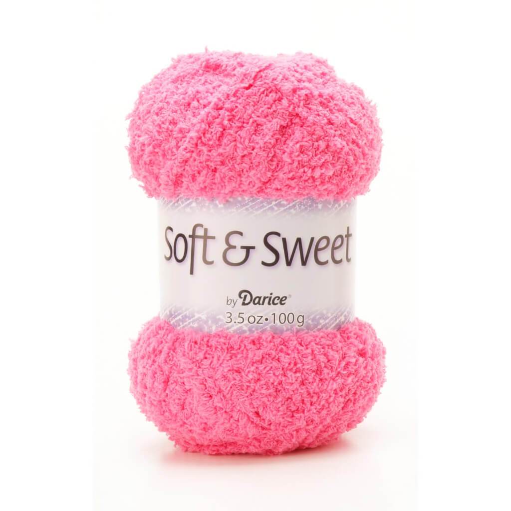 YARN SILKY SOFT BRIGHT PINK 3.5OZ 