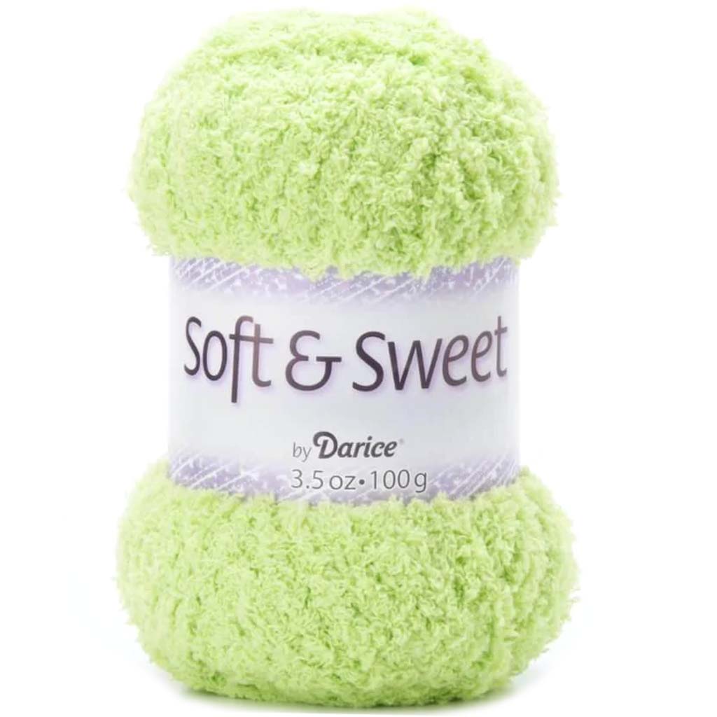 YARN SILKY SOFT LIME GREEN 3.5OZ 