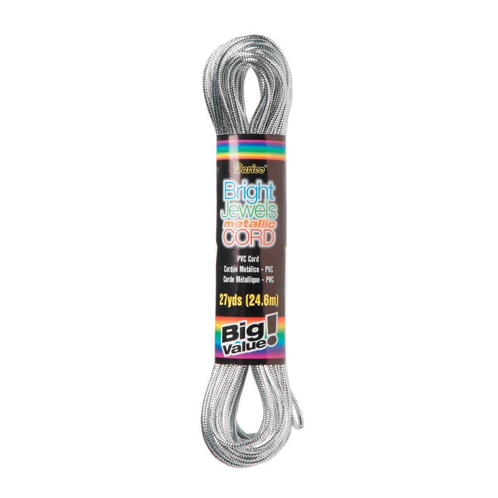 CORD METALLIC 27YD SILVER 