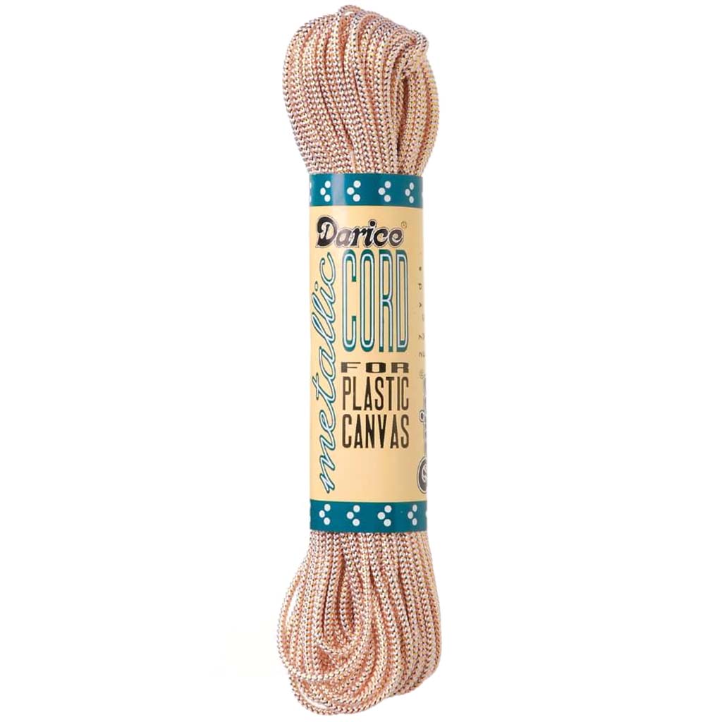 CORD METALLIC 27YD GLD/WHT 