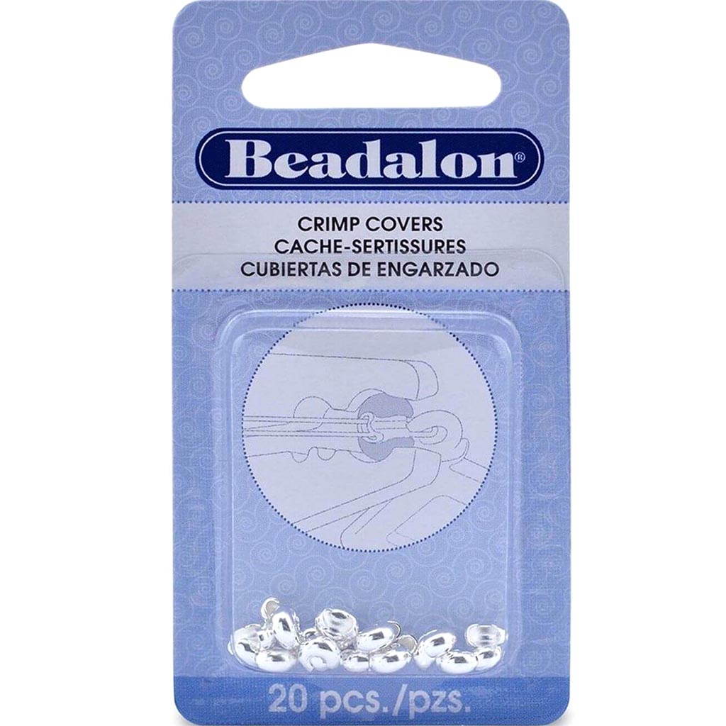 Beadalon Crimp Bead Cover Silver Plated 4mm 