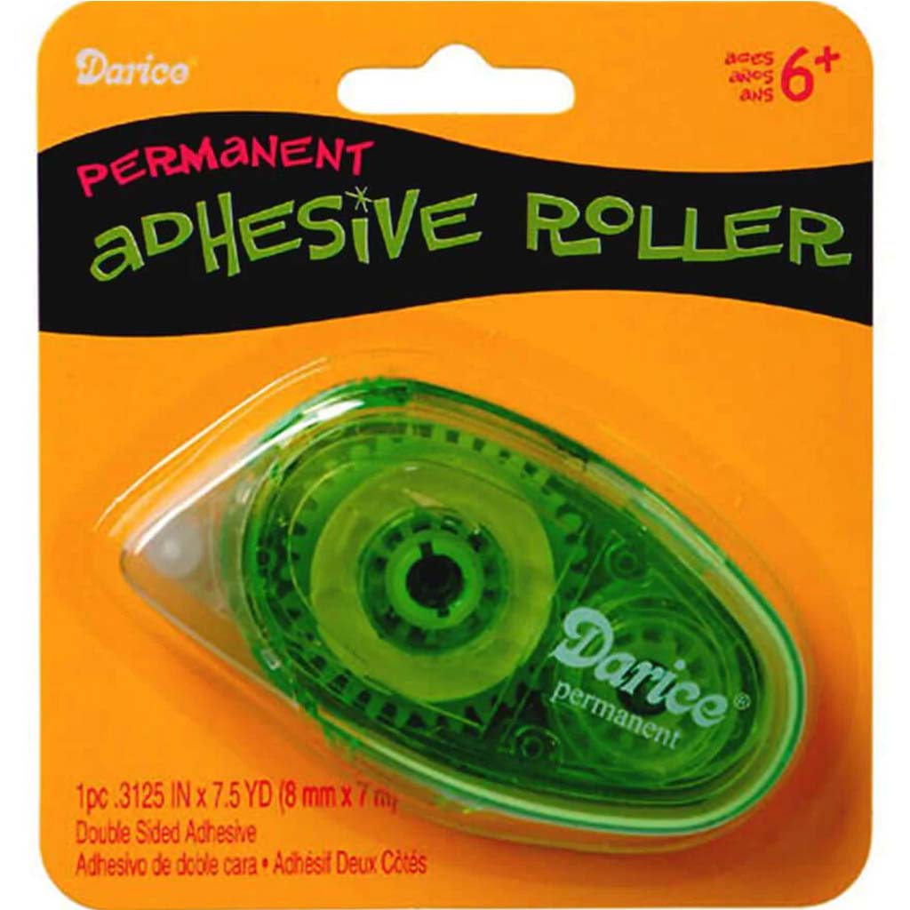 Double Sided Tape Roller Permanent Adhesive 8mm 7.5 yards 