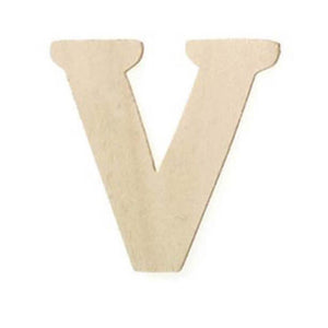 Natural Unfinished Wood Craft Letter 2.5in x 3in