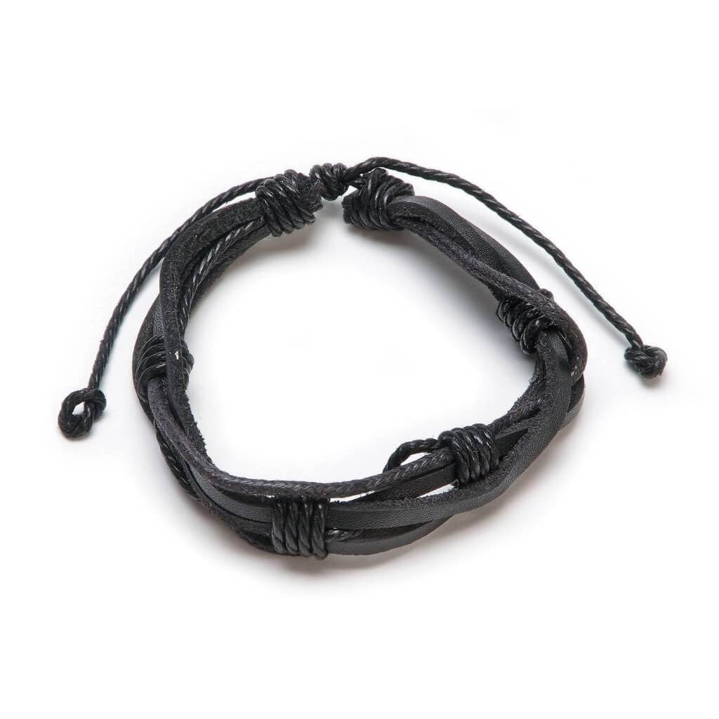 BRACELET LEATHER BLACK 