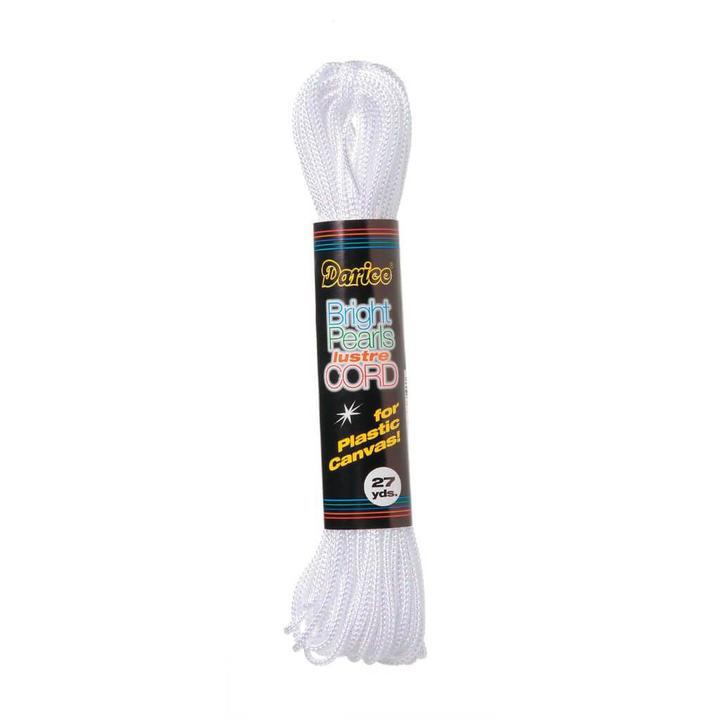 CORD PEARL LUSTER 27YD WHITE 