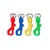 Plastic Spring Loaded Key Chain Assorted Colors