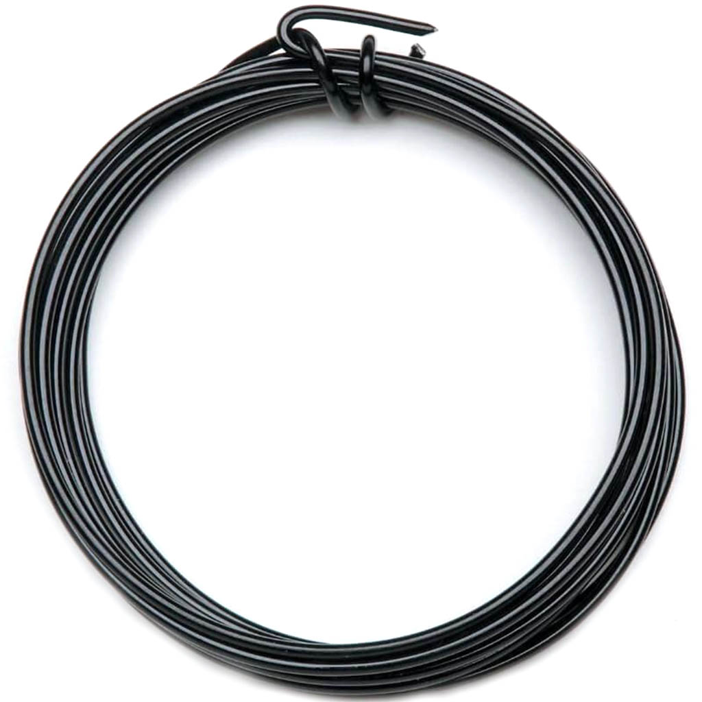 ALUMINUM JEWELRY WIRE BLACK 12GAUGE 3YD 