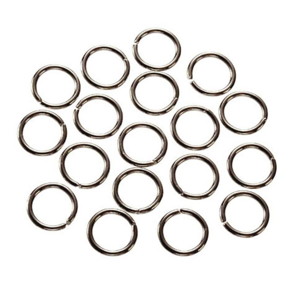 Jump Rings Nickel Plated Brass 10mm 72 pieces 