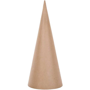 Cone Paper Mache Open Bottom 7 x 3 inches 
