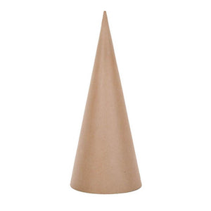 Cone Paper Mache Open Bottom 7 x 3 inches