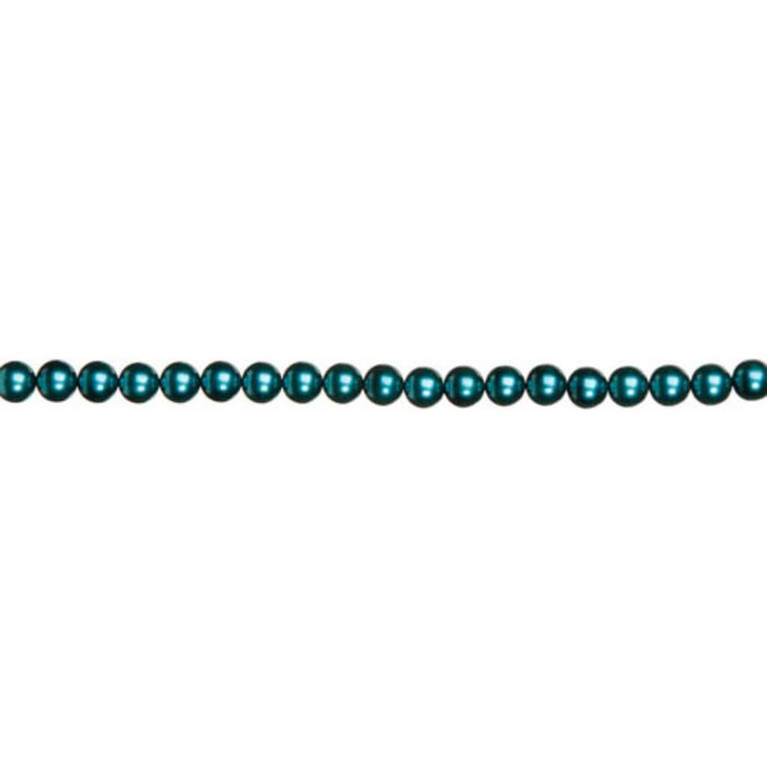 GLASS PEARL STRAND TEAL 