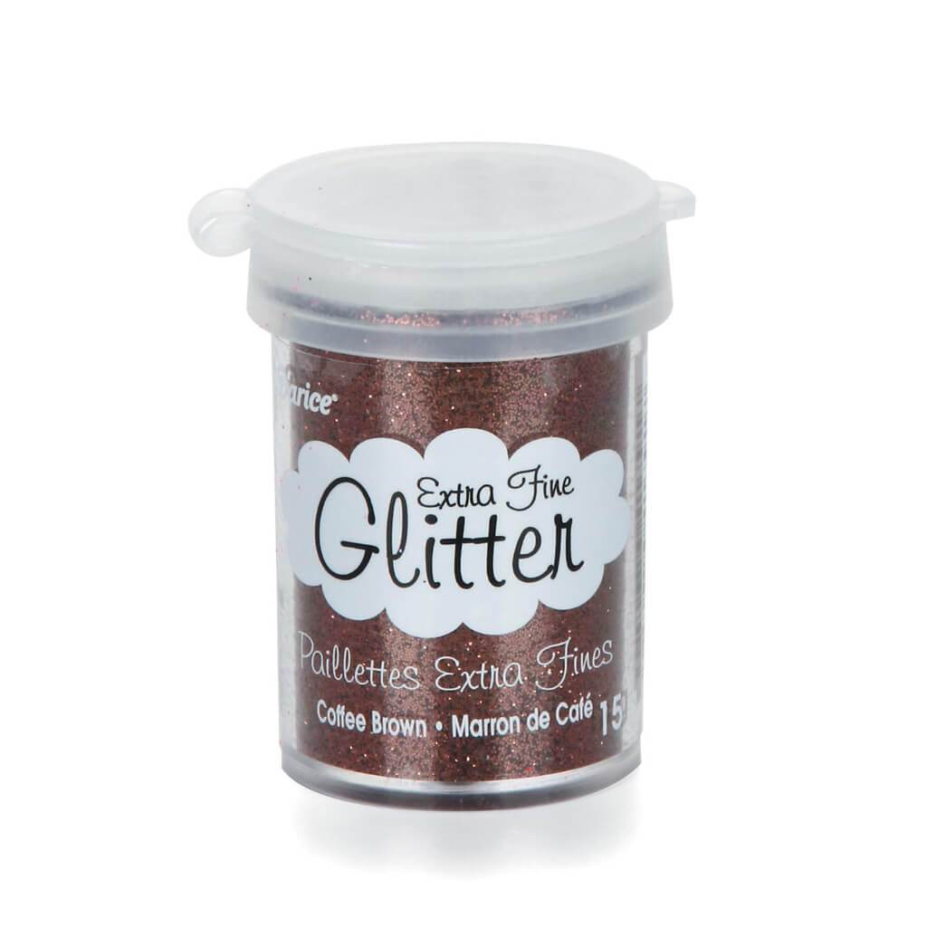 GLITTER EXTRA FINE COFFEE BROWN 15G 